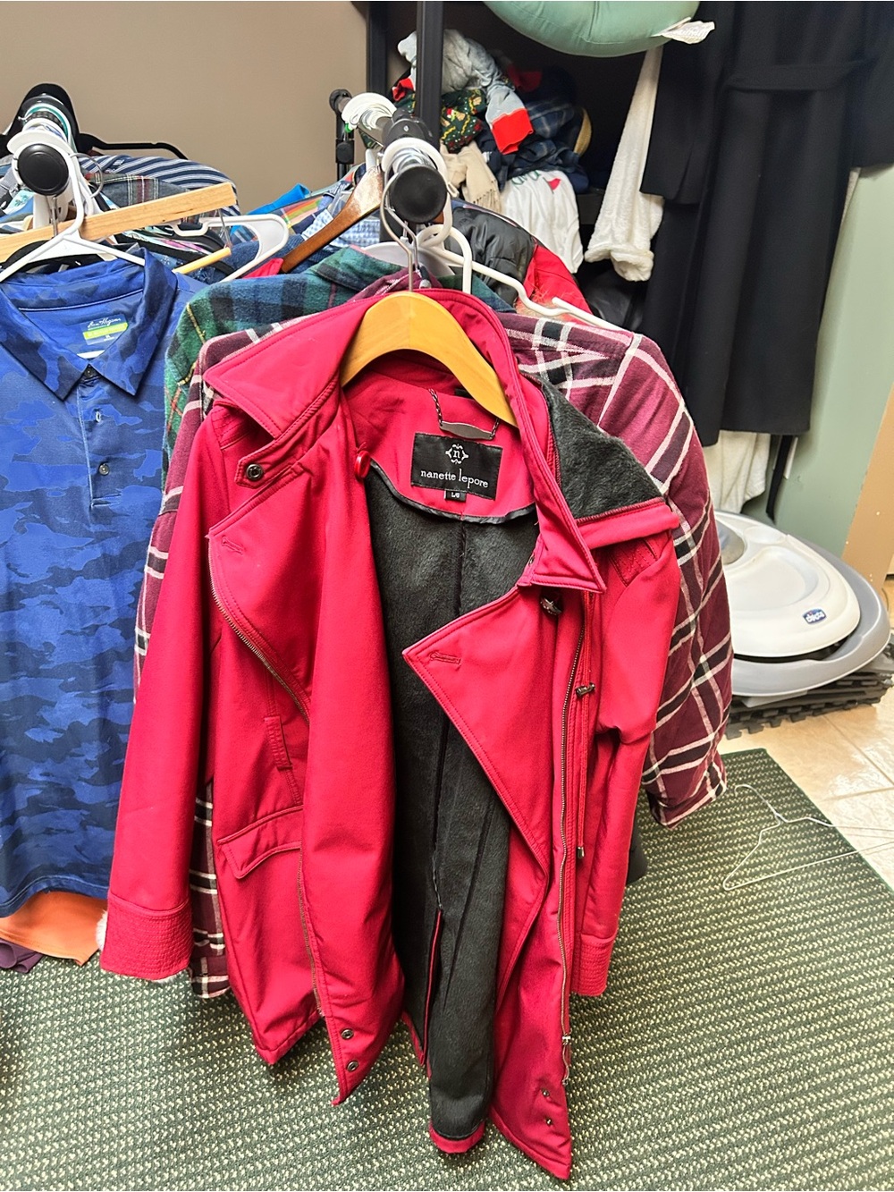 Nanette Lepore Women's Red Moto Jacket